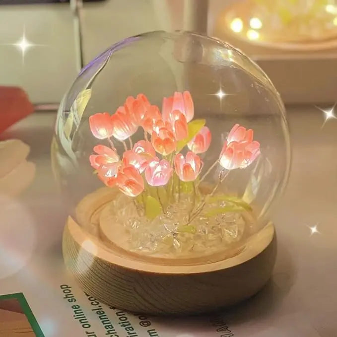 Lisslune | DIY Glass Tulip Globe Lamp