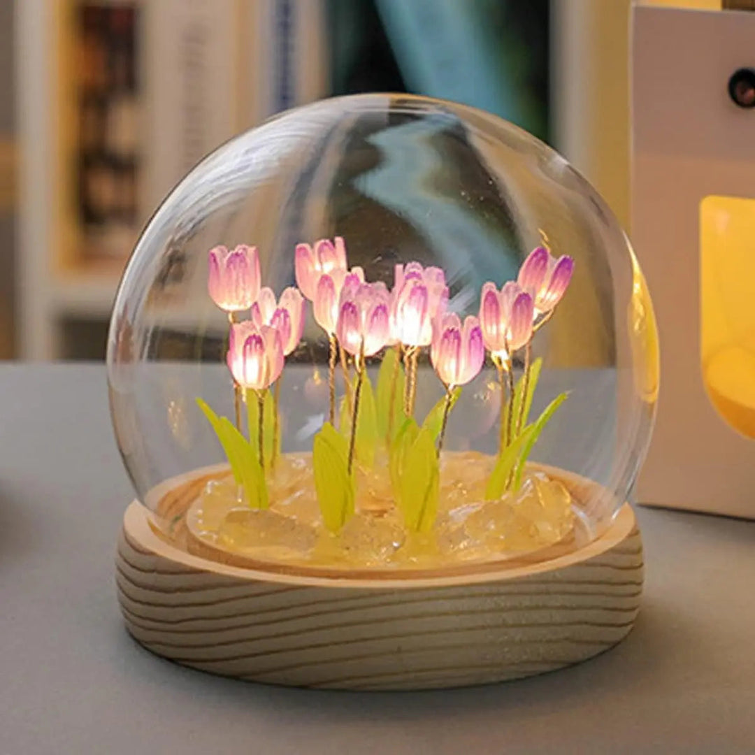 Lisslune | DIY Glass Tulip Globe Lamp