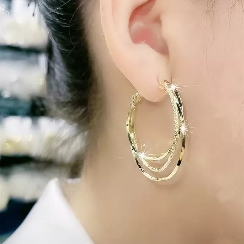 Lisslune | Multilayer round earrings