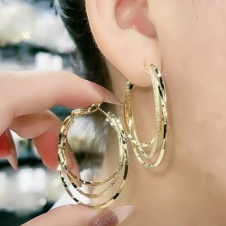 Lisslune | Multilayer round earrings