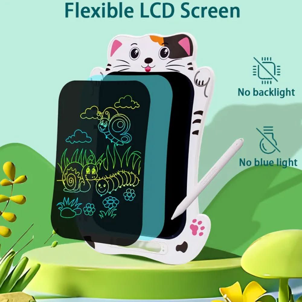 Lisslune | Children's Writing Board with Animal Design & Stylus for Creative Learning