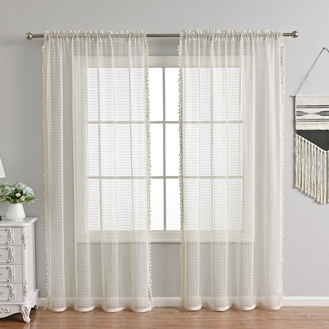 Lisslune | LuxeDrape – Soft Beige Voile for Sophisticated Spaces