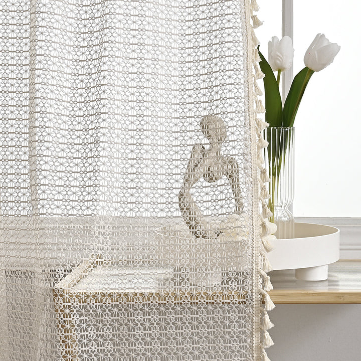 Lisslune | LuxeDrape – Soft Beige Voile for Sophisticated Spaces