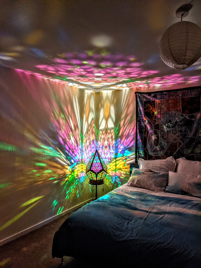Lisslune | Glass-in-Block Style LED Table Lamp - LumiAura