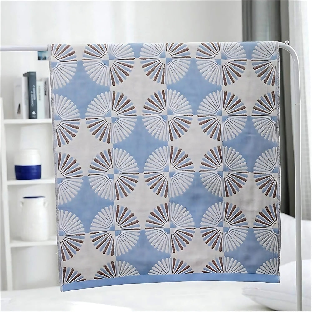 Lisslune | Dahlia Blossom Cotton Bath Towel