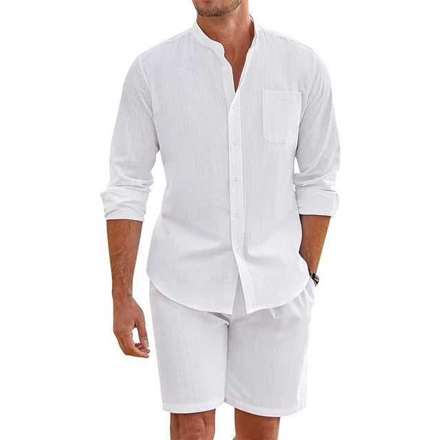 Lisslune | Everyday Elegance: Men's Outfit Made of Cotton-Linen for Comfort & Style