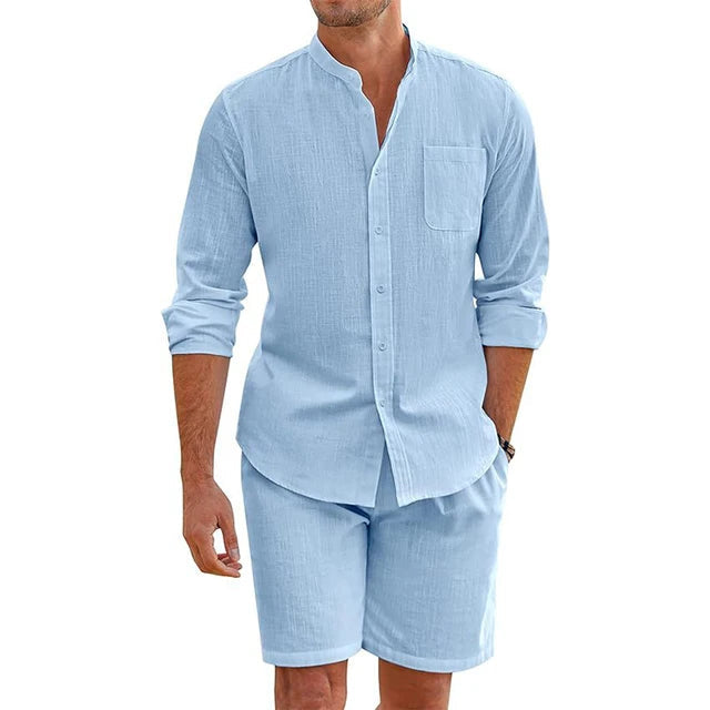 Lisslune | Everyday Elegance: Men's Outfit Made of Cotton-Linen for Comfort & Style