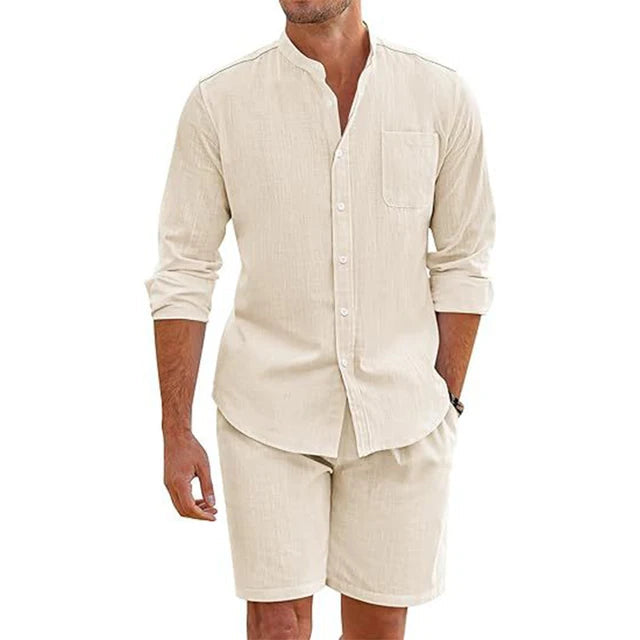 Lisslune | Everyday Elegance: Men's Outfit Made of Cotton-Linen for Comfort & Style