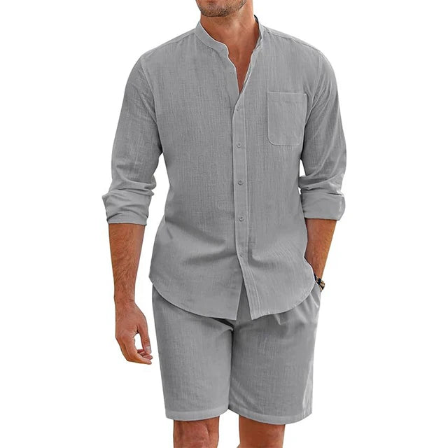 Lisslune | Everyday Elegance: Men's Outfit Made of Cotton-Linen for Comfort & Style