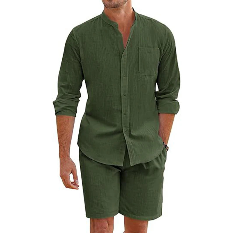 Lisslune | Everyday Elegance: Men's Outfit Made of Cotton-Linen for Comfort & Style