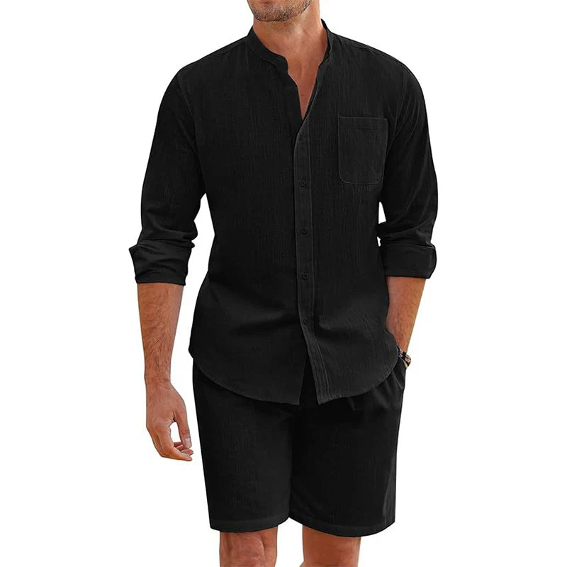 Lisslune | Everyday Elegance: Men's Outfit Made of Cotton-Linen for Comfort & Style