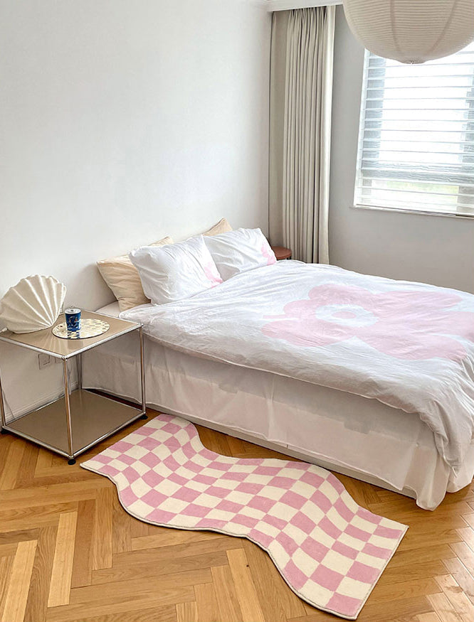 Rynx Danish Pastel Wave Checked Rugs