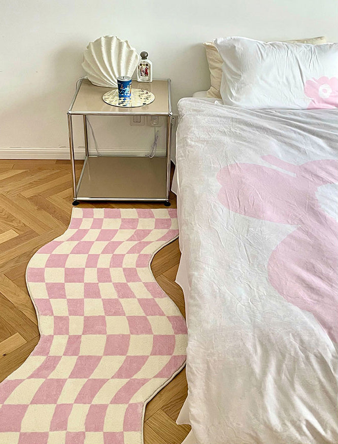 Rynx Danish Pastel Wave Checked Rugs