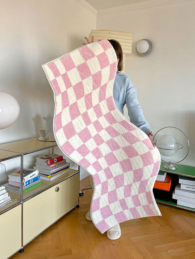 Rynx Danish Pastel Wave Checked Rugs