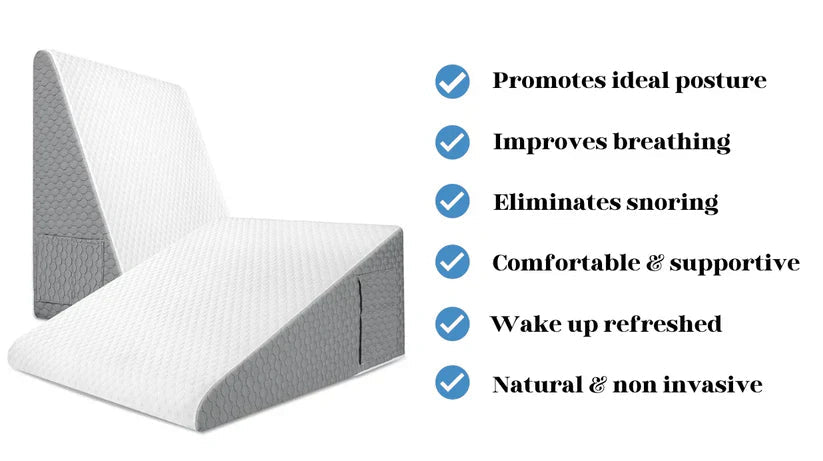 Lisslune | Premium Anti-Snore Wig Pillow – Support for Sleep Apnea and Reflux