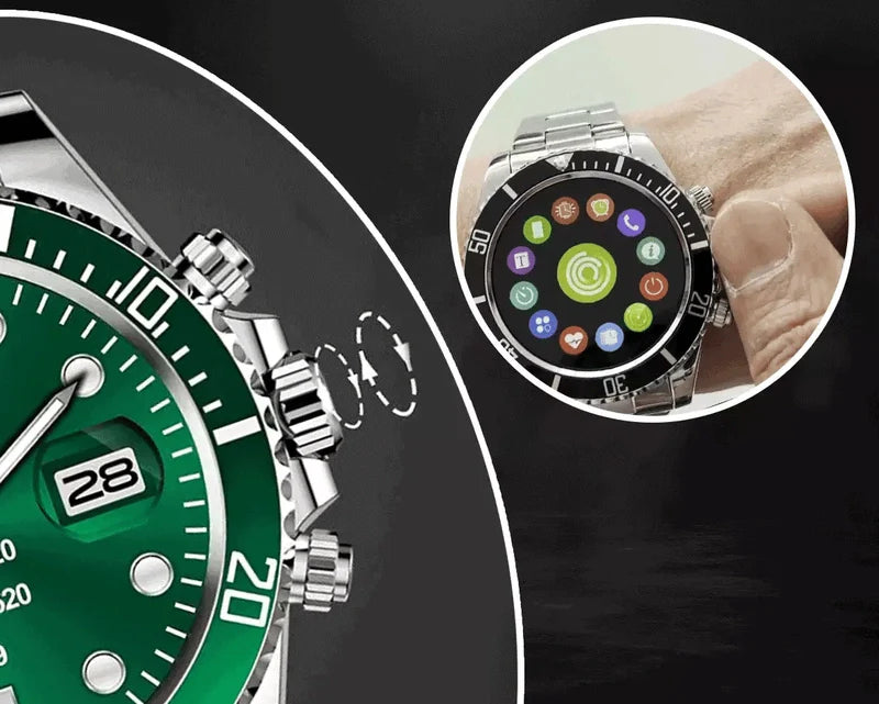 Lisslune | David - ClassicTech Luxury Men's Smartwatch with Style and Functionality