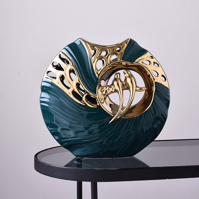 Lisslune | Averelle - Elegant Budgerigar Figures for Timeless Home Charm