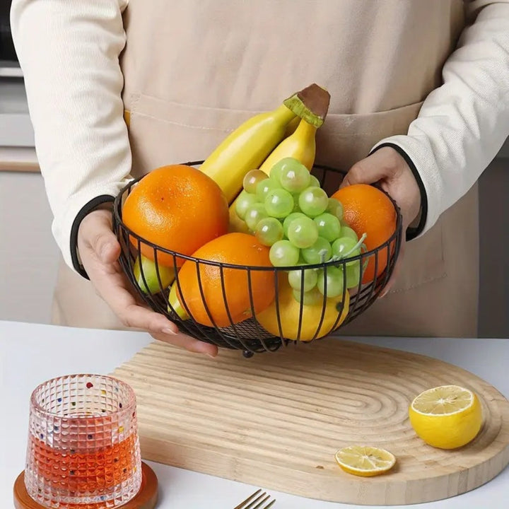 Lisslune | Decorative Round Iron Fruit Tray