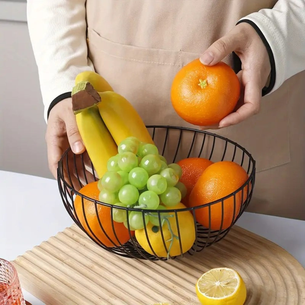 Lisslune | Decorative Round Iron Fruit Tray