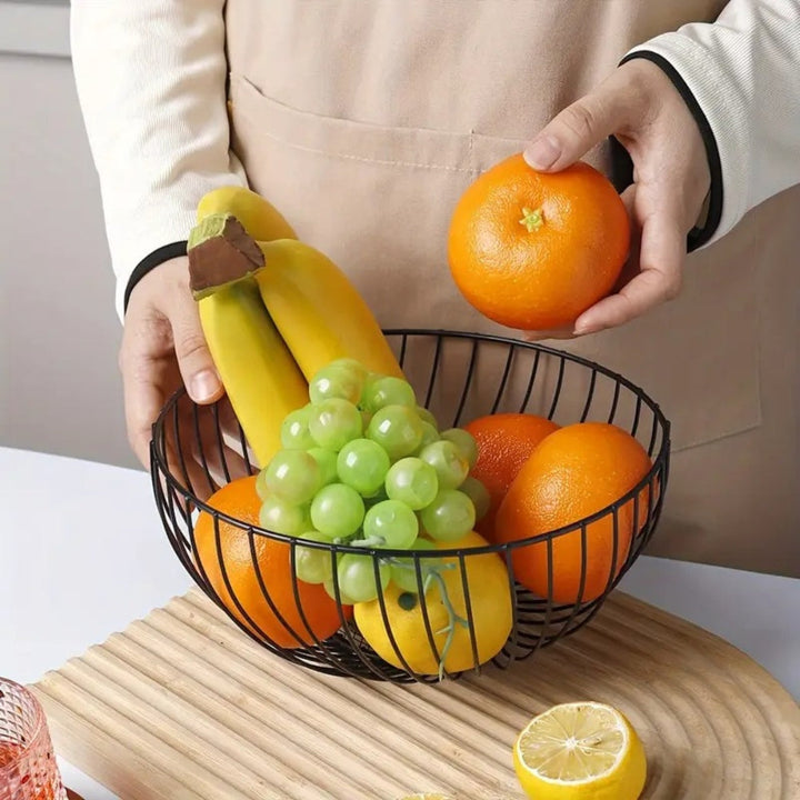 Lisslune | Decorative Round Iron Fruit Tray