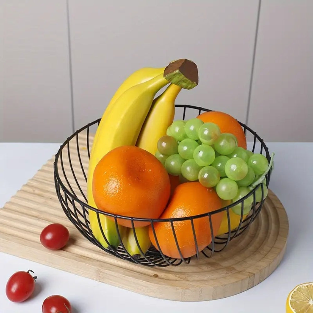 Lisslune | Decorative Round Iron Fruit Tray