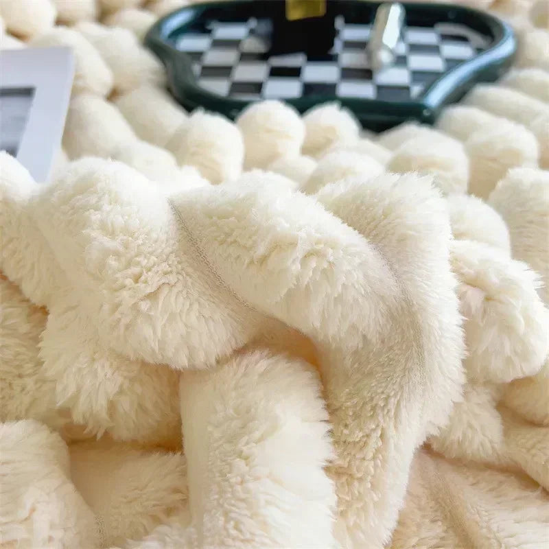 Lisslune | CozyCouture | Plush Blanket | Luxurious Comfort | Ultimate Warmth | Bed Linen | Blanket Sofa