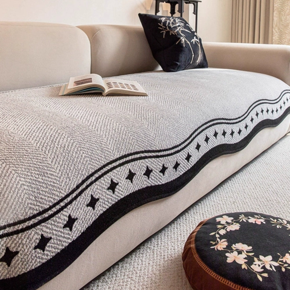 Lisslune | Modern Wave Anti-Slip Sofa Cover