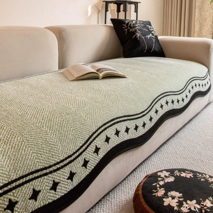 Lisslune | Modern Wave Anti-Slip Sofa Cover