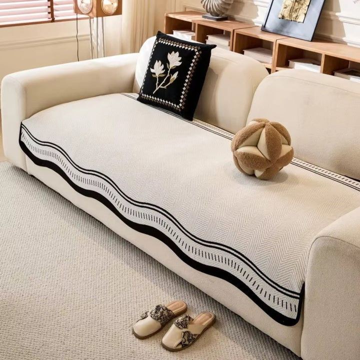 Lisslune | Modern Wave Anti-Slip Sofa Cover