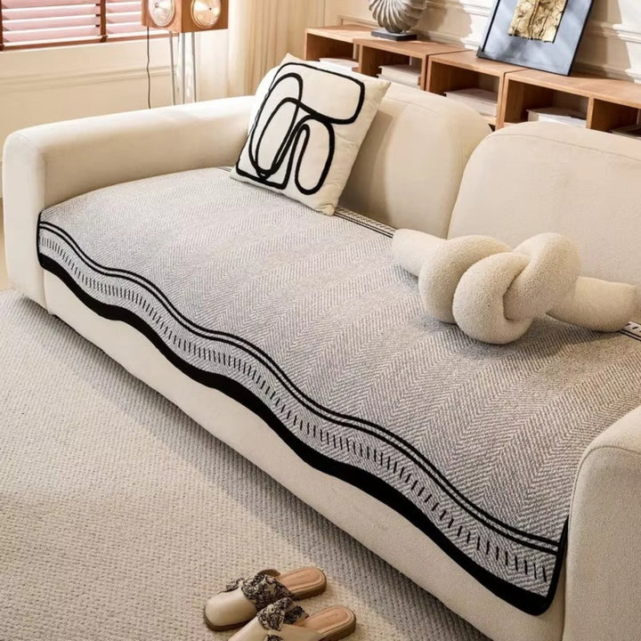 Lisslune | Modern Wave Anti-Slip Sofa Cover