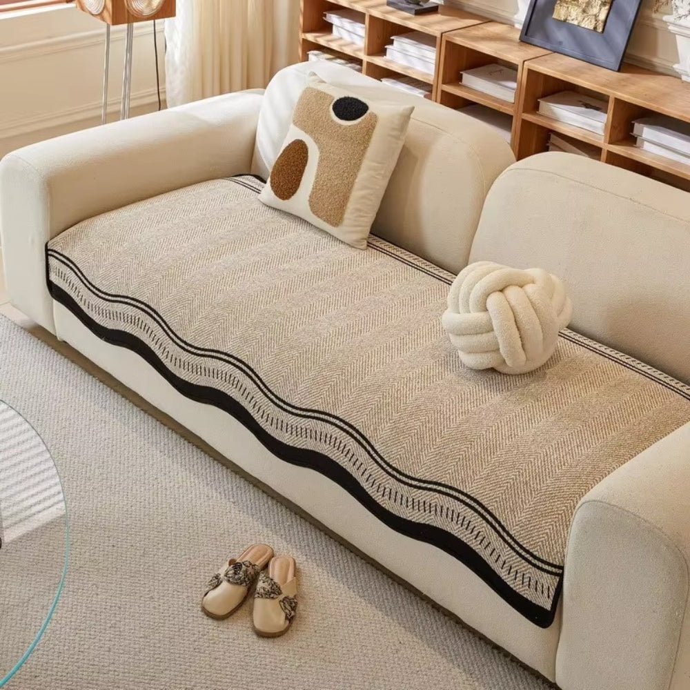 Lisslune | Modern Wave Anti-Slip Sofa Cover