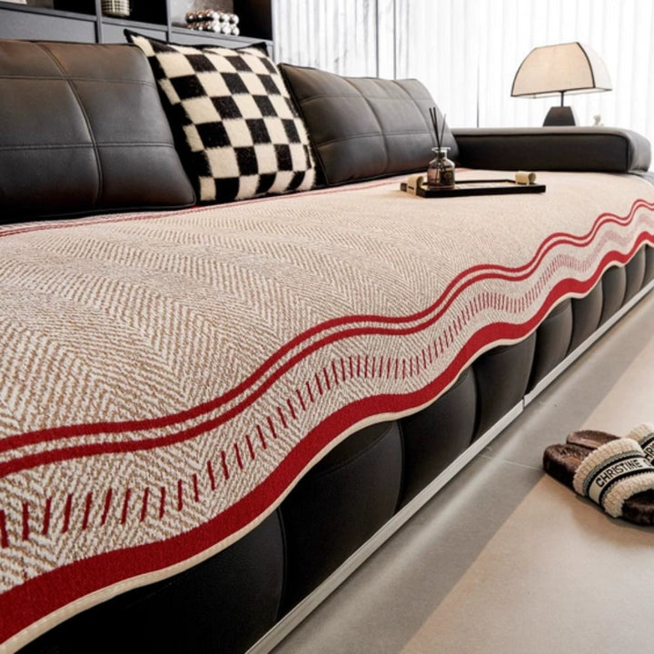 Lisslune | Modern Wave Anti-Slip Sofa Cover