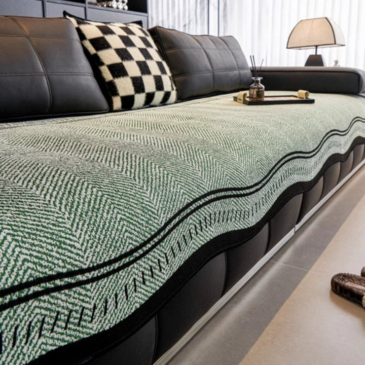 Lisslune | Modern Wave Anti-Slip Sofa Cover