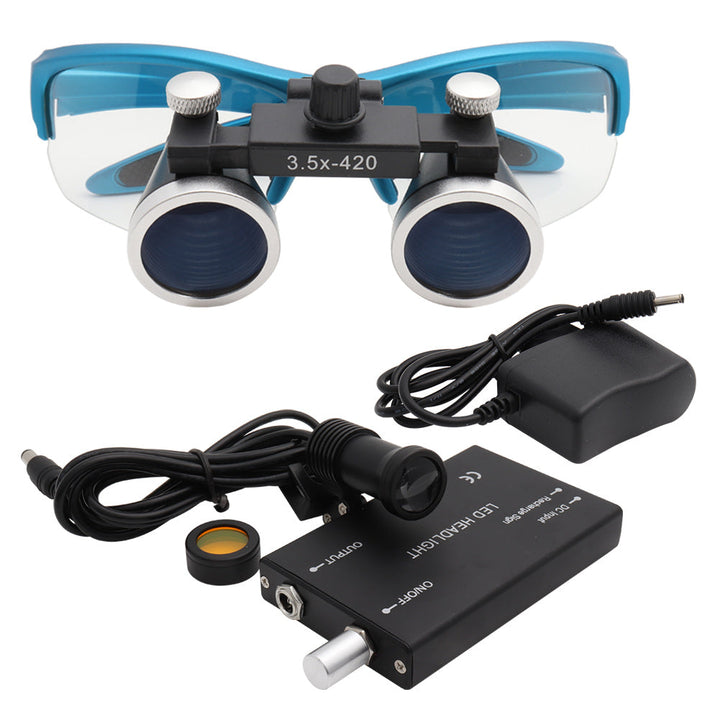 Lisslune | Dental Loupes Magnifier with & LED Headlight for Precision Work