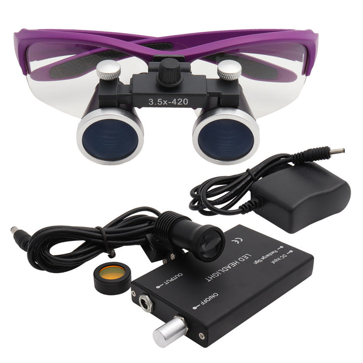 Lisslune | Dental Loupes Magnifier with & LED Headlight for Precision Work