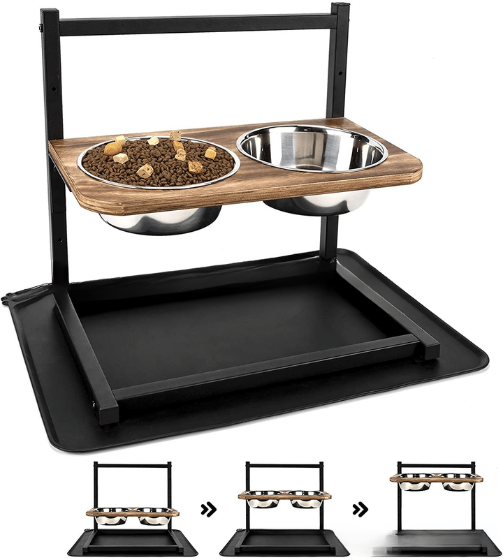 Lisslune | Ergonomic Feeding Station made of Stainless Steel for Large & Medium Dogs
