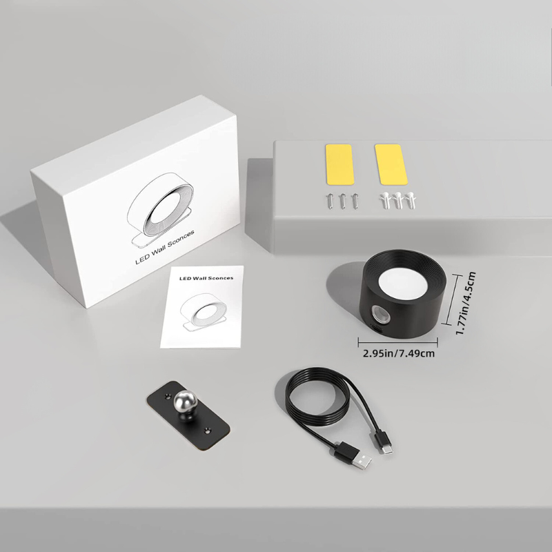 Lisslune | TouchGlow Touch-Activated Mood Light | Adjustable Brightness & Three Color Temperatures for Personalized Ambiance
