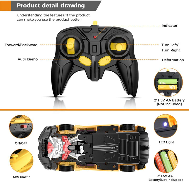 Lisslune | Transforming Robot RC Cars for Kids