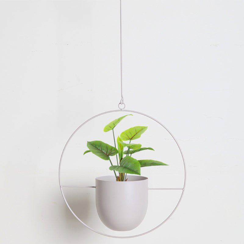 Lisslune | DecoBloom Hanging Planter – Elegant Indoor & Outdoor Metal Plant Pot with Chain