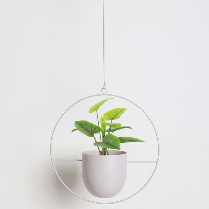 Lisslune | DecoBloom Hanging Planter – Elegant Indoor & Outdoor Metal Plant Pot with Chain