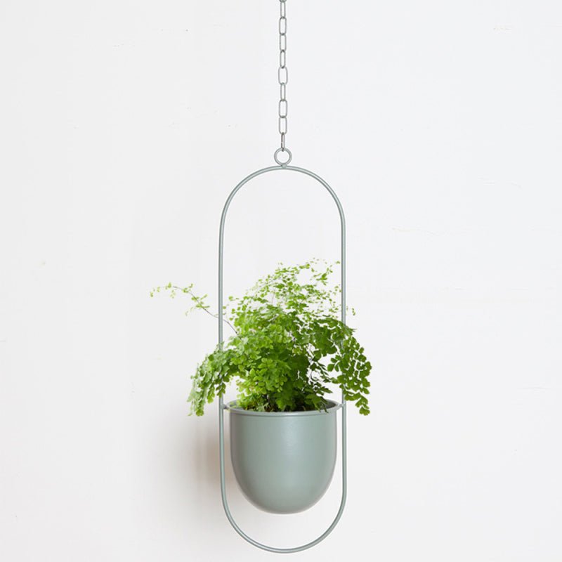 Lisslune | DecoBloom Hanging Planter – Elegant Indoor & Outdoor Metal Plant Pot with Chain