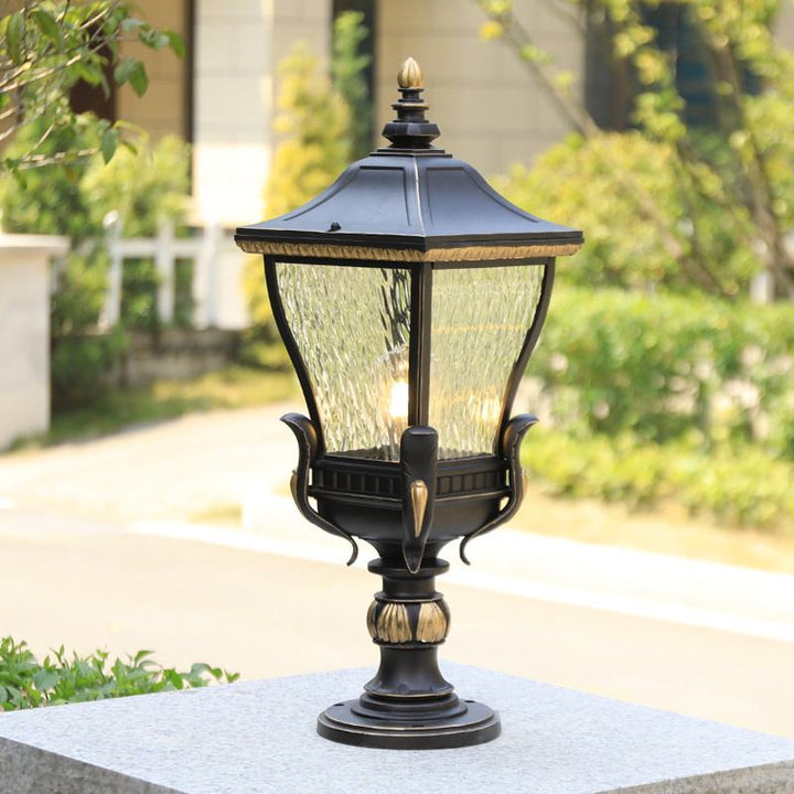 Lisslune | LumaLux Solar Outdoor Lantern | Weatherproof | Solar Powered | Garden Lighting for Terrace and Entry Area