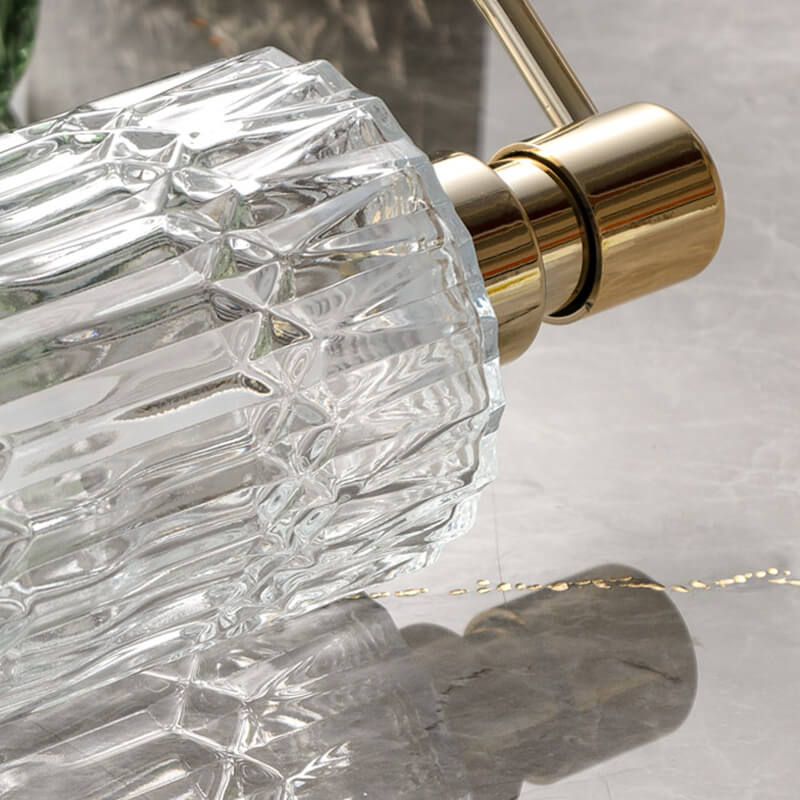 Lisslune | Diamond Pattern Glass Soap Dispenser