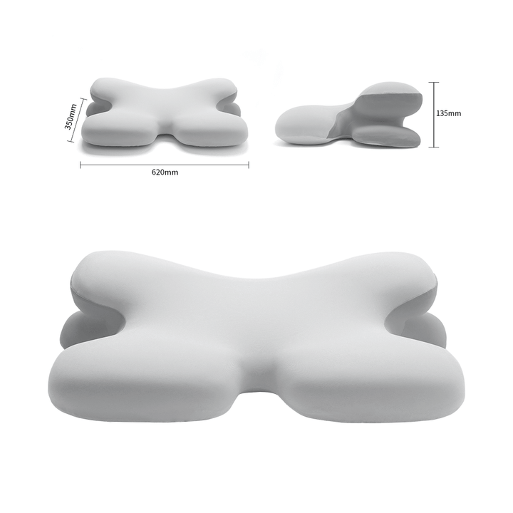 Lisslune | Side Sleeper Pillow | Ergonomic Memory Foam for Neck Pain Relief & Comfortable Sleep |Best Pillow for Back Pain