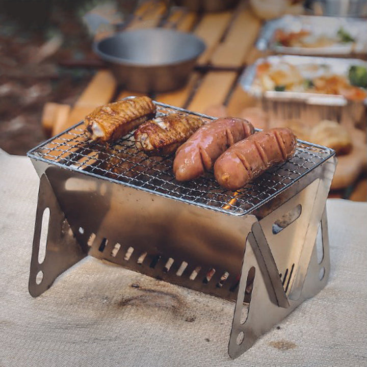 Lisslune | Stainless steel foldable grill