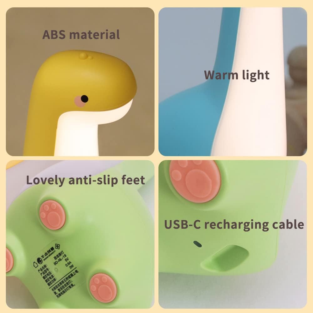 Lisslune | DinoSnug – Soft Glow Dinosaur Night Light for Kids