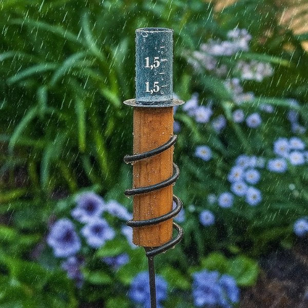 Lisslune | Copper Rain Gauge | Durable, Floating Design for Home Garden & Lawn Water Measurement
