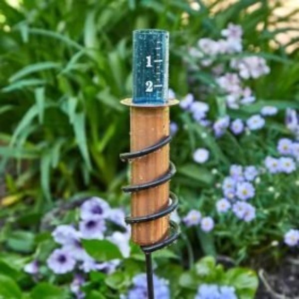 Lisslune | Copper Rain Gauge | Durable, Floating Design for Home Garden & Lawn Water Measurement
