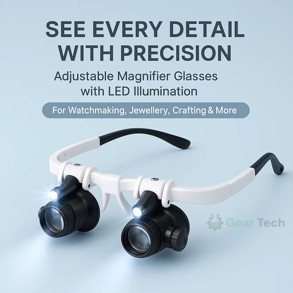 Lisslune | Celestara™ | LED Illuminated Precision Magnifier with Adjustable Brightness | Ideal for Reading, Hobbies & Detailed Work