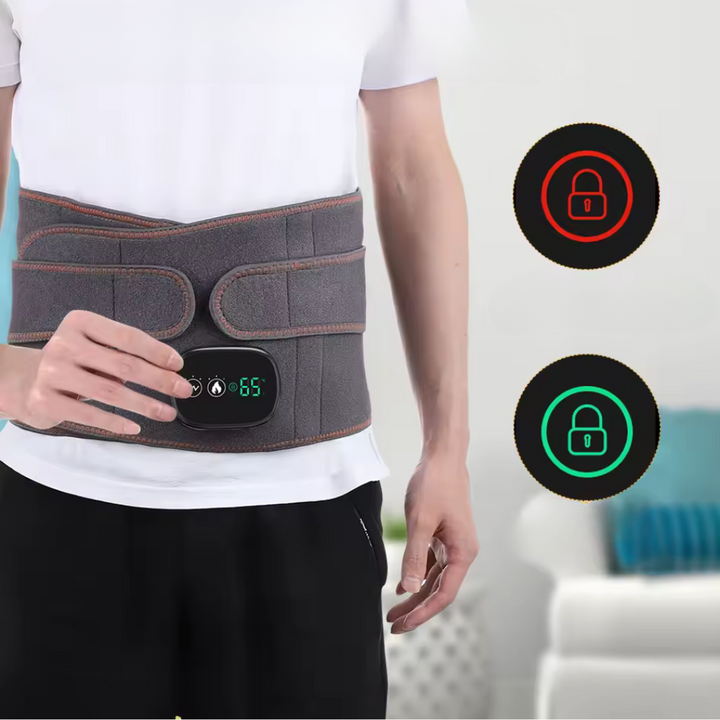 Lisslune | Heated Back Belt – Ultimate Back Pain Relief Support for Lumbar and Herniated Disc Treatment